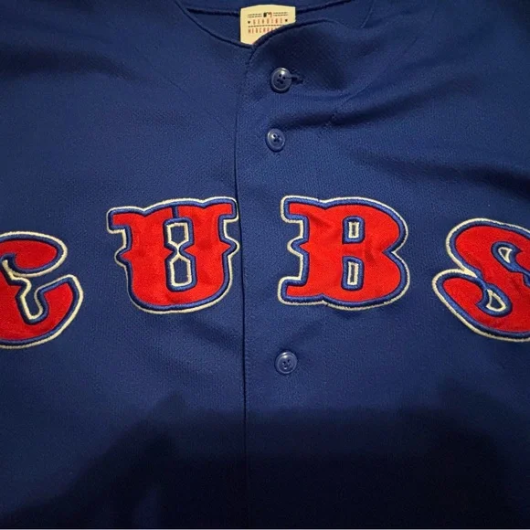 Chicago CUBS Genuine Merchandise Red, Blue and White MLB Jersey - Picture 7 of 9